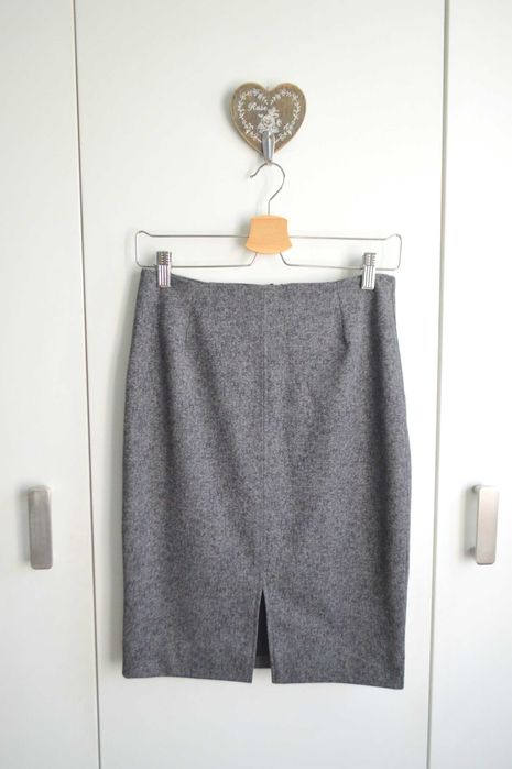 Solar melanżowa spódnica szara S premium polska marka