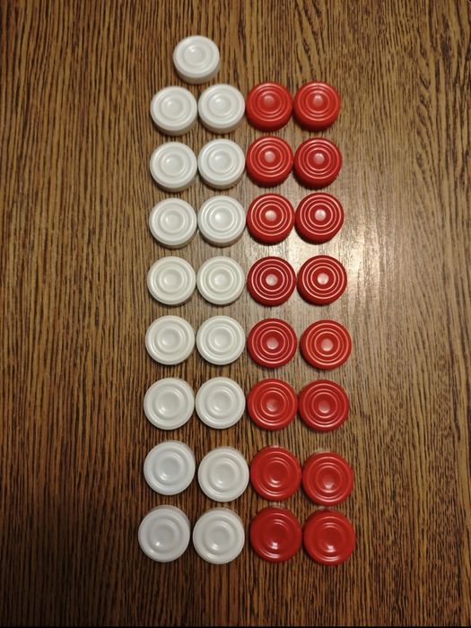 Rozrywka z PRL • Zestaw gier planszowych: Warcaby, Młynek