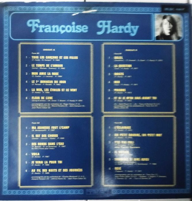Disco Vinil Françoise Hardy ‎– Disque D'or De Françoise Hardy