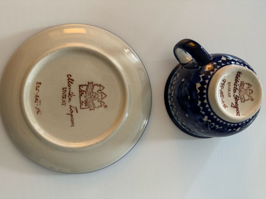 Komplet ceramika bolesławiecka