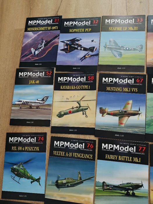 Zestaw 28 modeli kartonowych Mpmodel