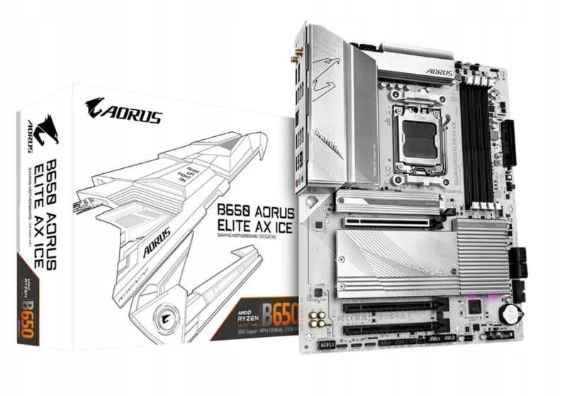 Płyta główna Gigabyte B650 Aorus Elite AX ICE box gwarancja nr. 406172