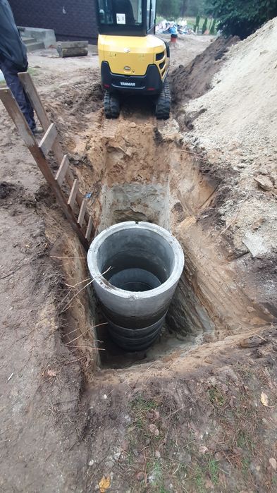 Usługi Minikoparką Młot koparka Warszawa Józefów Wawer Wesoła Marki