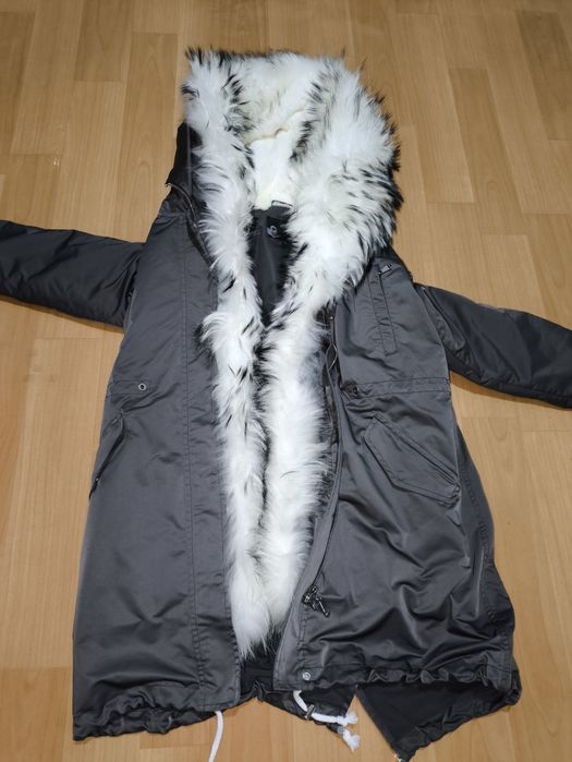 Парка с натуральным мехом