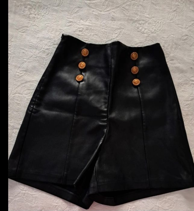 Calcoes de napa pretos xs