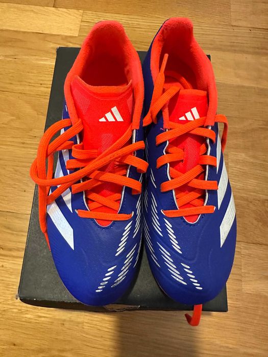 Botas de Futebol adidas Predator – Azul/Laranja  Tam. 36 2/3