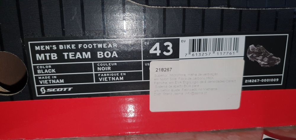 Sapatos Scott MTB Team Boa. Como Novas. Usados 5 vez em aulas spinning