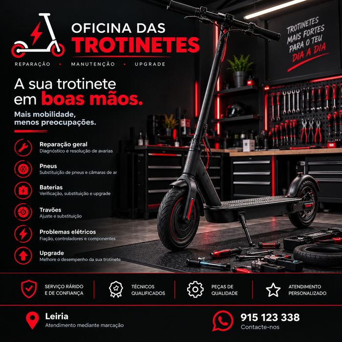Reparação e Upgrade de Trotinetes e Bicicletas Elétricas