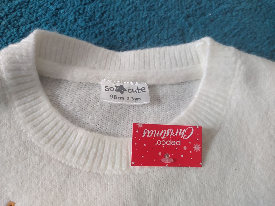 Sweterek 98 Pepco z reniferami