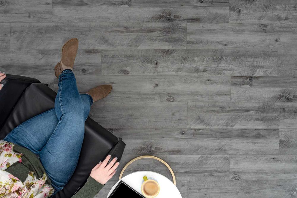 Panele winylowe SPC Dąb Grafitowy 5 mm | OUTLET | II gatunek