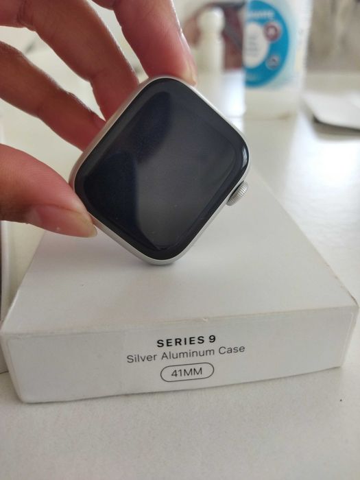Apple watch séries 9 41mm caixa de alumínio storm BLUE