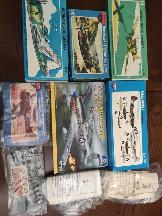 Сборные Модели самолётов, вертолетов,танков.