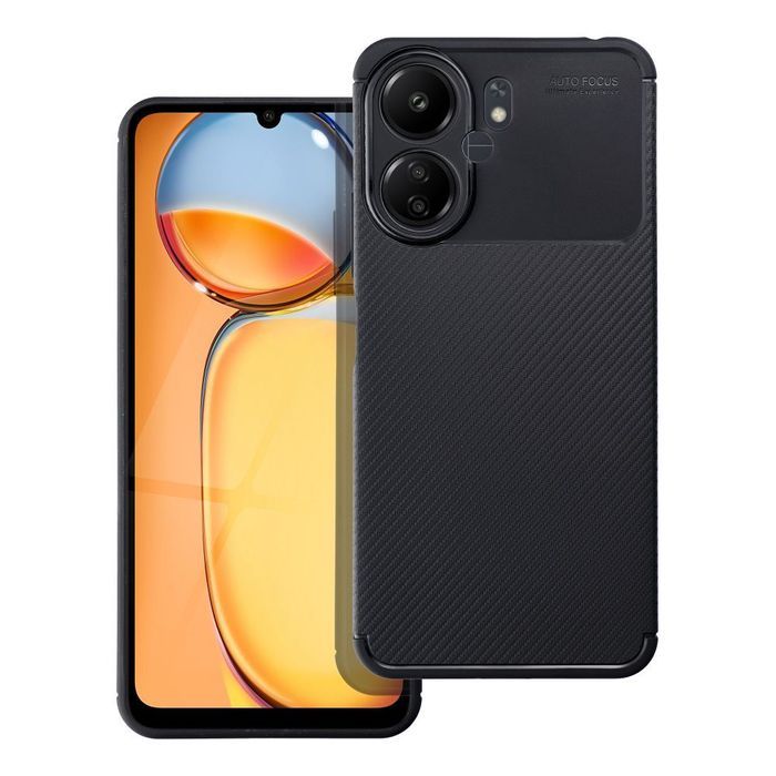 Futerał CARBON PREMIUM do XIAOMI Redmi 13C / POCO C65 czarny