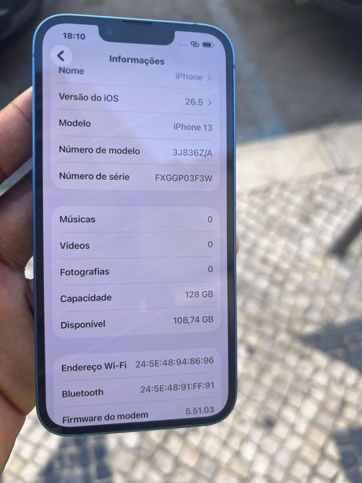 iPhone 13 novo 128gb