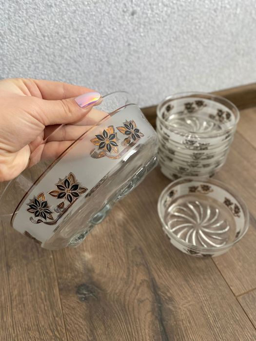 Розкішний італійський набір Windrose (7 шт) — Вінтаж, Сатинове скло