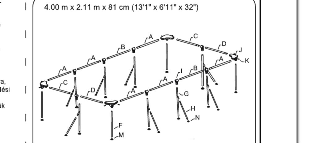 Basen 4x2x0,8m na stelazu z pompą ciepła i akcesoriami