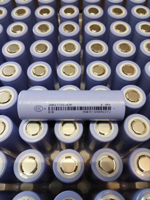 НОВІ 21700 Акумулятори EVE 40P 10mOm 50А