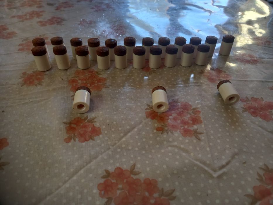 Virolas/ponteiras para tacos de bilhar/snooker