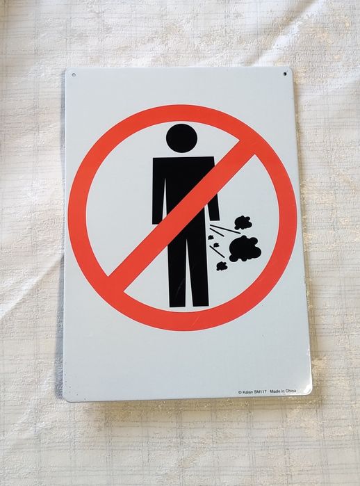 Placa de aviso Brincadeira