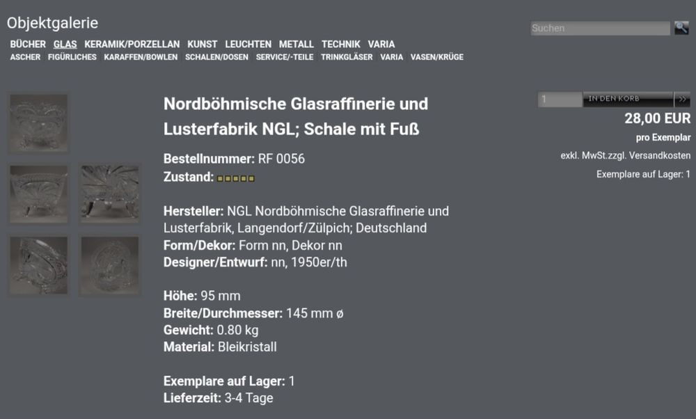 Винтажная хрустальная ваза на 3 ножках.Германия.