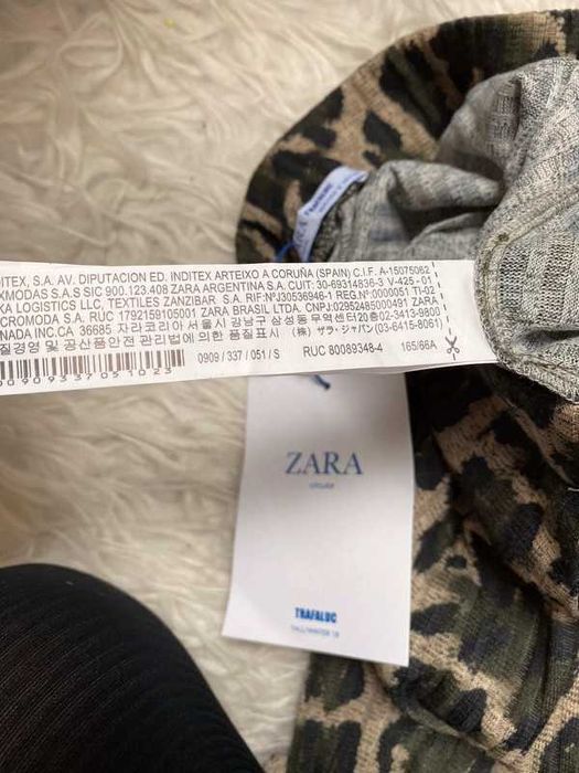 Nowe spodnie z metką z WADĄ zara S beżowe centki z szerokimi nogawkami