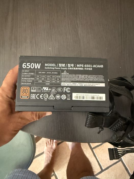 Fonte de Alimentação Cooler Master 650w 80 plus Bronze