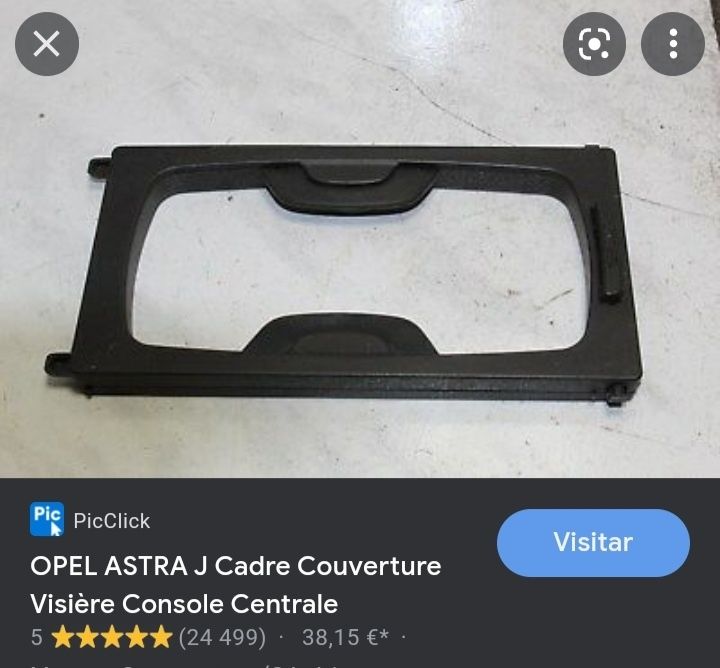Suporte garrafas consola central opel astra J