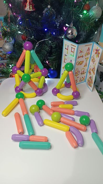 Магнітний конструктор,  64 деталі (олх доставкою 720грн)