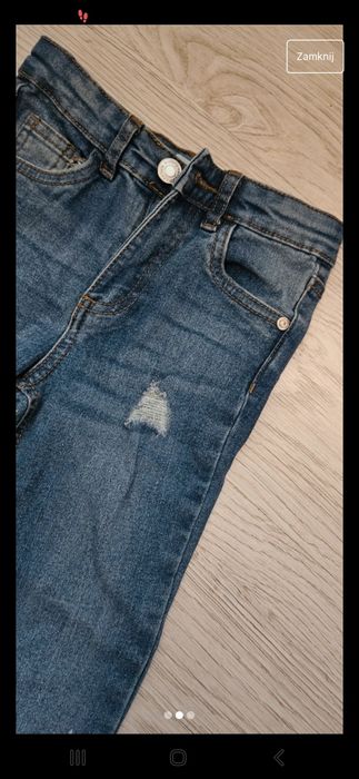 Spodnie jeansowe r 110