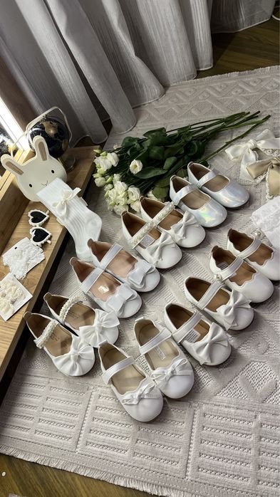 Білі туфлі на дівчинку всі розміри, туфлі 26, туфлі 23р, туфлі 25р, 21