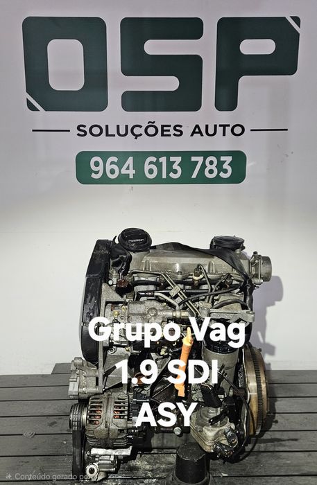 Motor Vw 1.9SDI ref. ASY