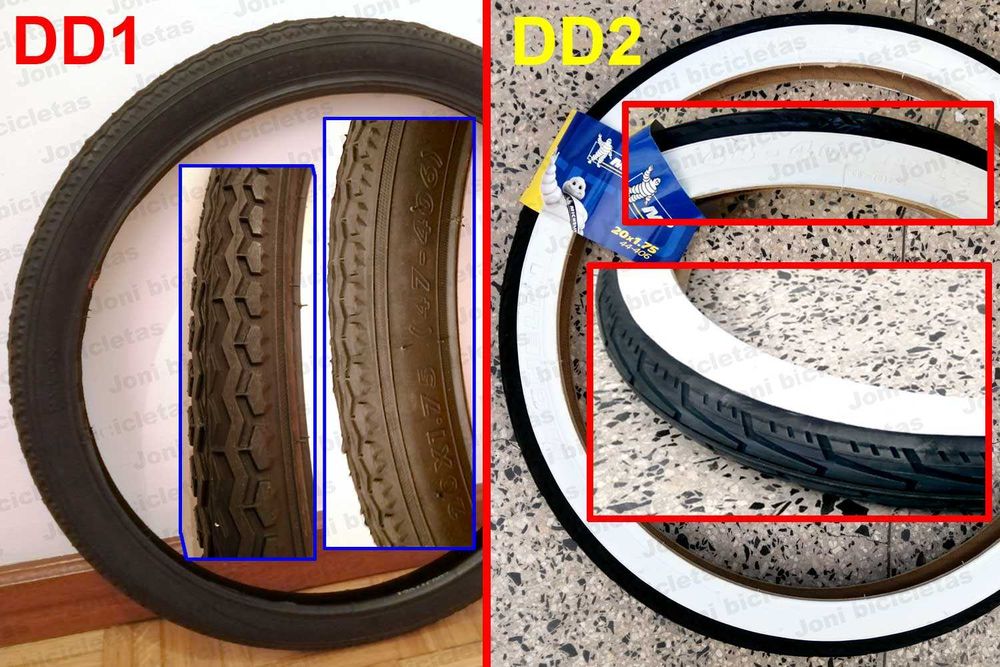 Assento, guiador, pedais, g-lamas, rodas, pneus de bicicleta dobrável