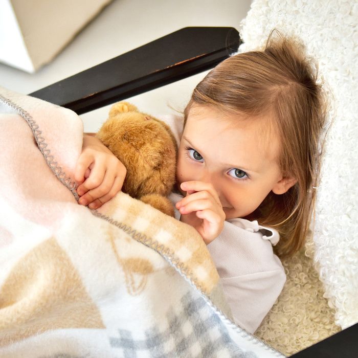 Плед дитячий PAPAELLA Baby 90х120 см бавовна, киця рожева, в ліжечко та коляску