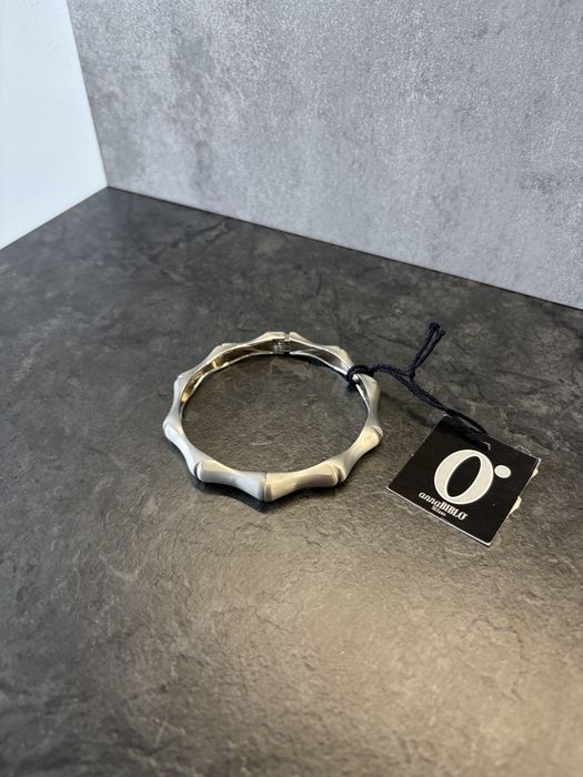 Браслет annaBIBLÒ Milano original Italy срібний дизайнерський вінтаж luxury мінімалізм новий з біркою бамбук Gucci bamboo