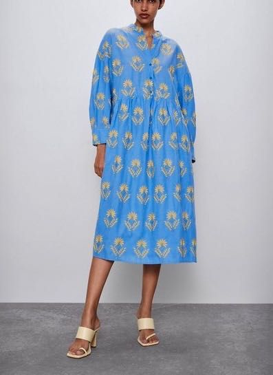 Сукня сорочка льон плаття бохо ярусна максі міді з вишивкою бавовна