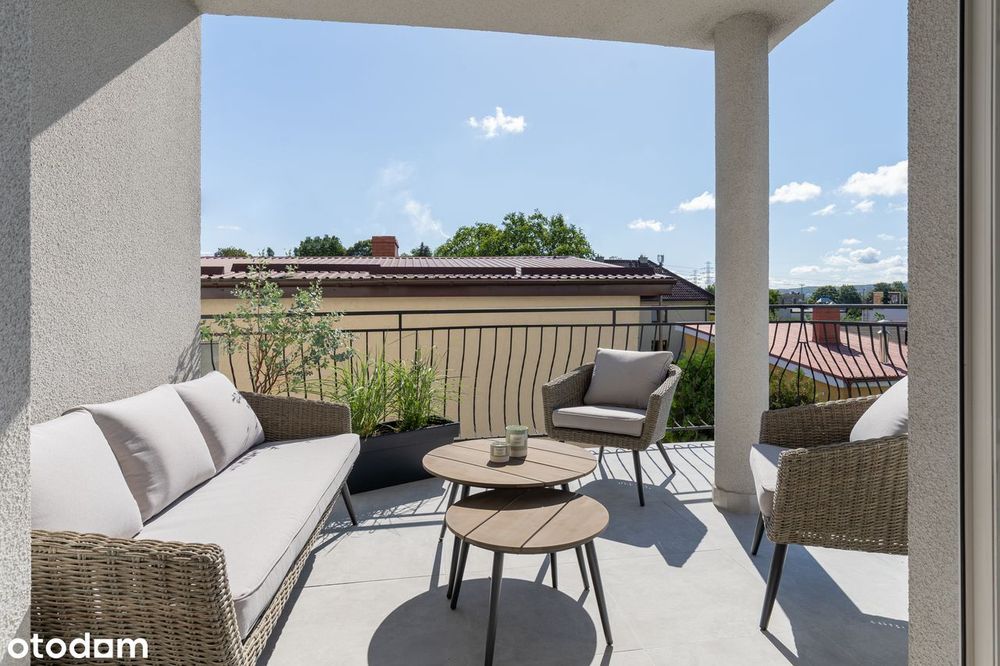Apartament z tarasem,miejsce postojowe, brak czynszu administracyjnego