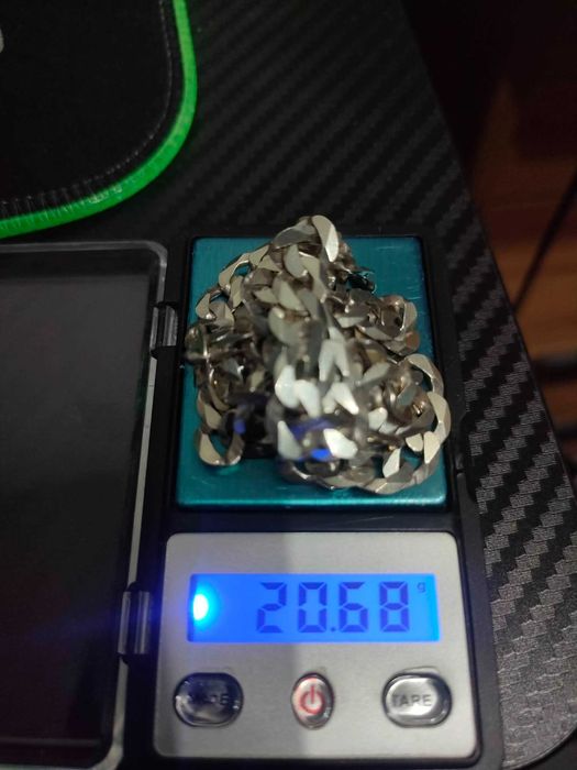 Łańcuszek srebrny 20g Pancerka 50cm