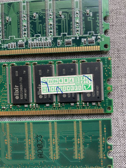 Retro pamięci Elixir Kingston 3x256MB