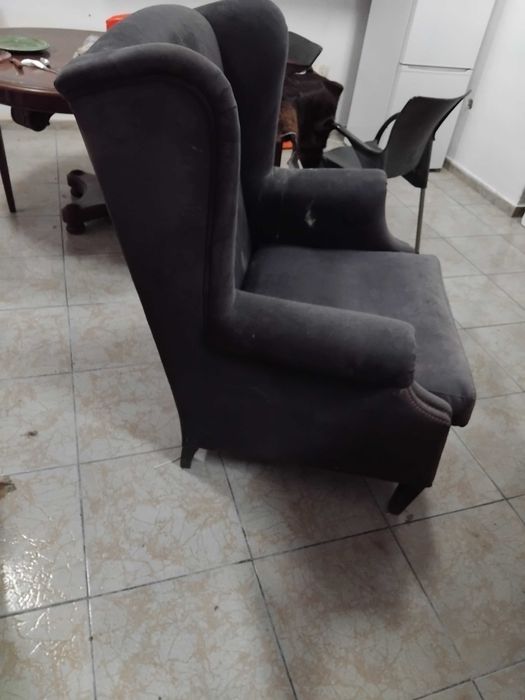 Poltrona e pele de Vaca