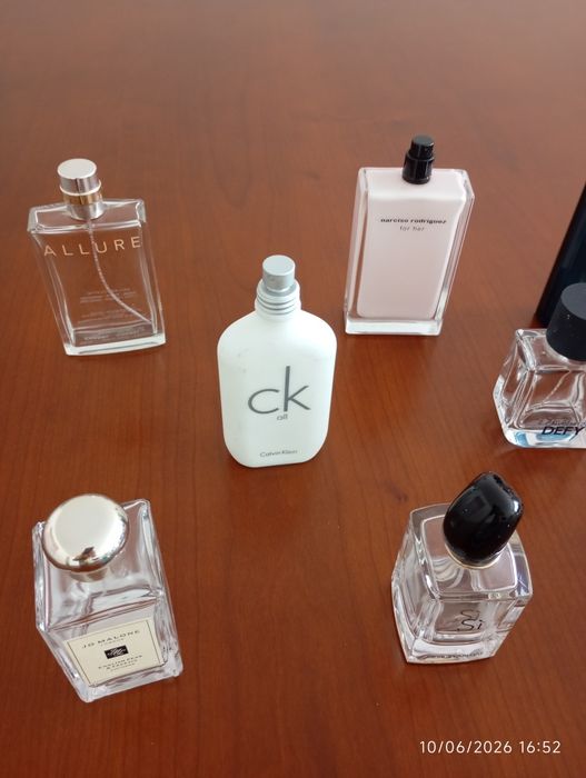 Frascos perfumes vazios