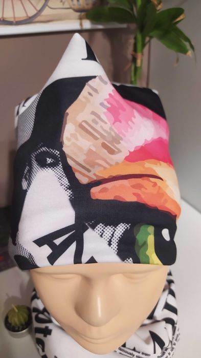 Czapka i komin damska komplet