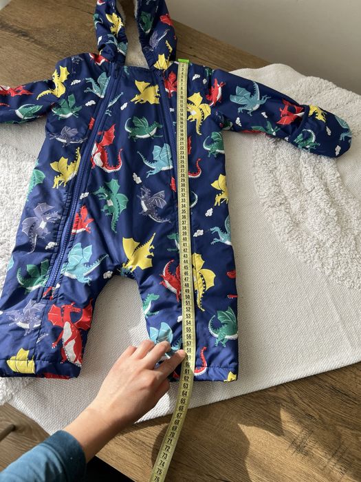 Набір дитячий комбінезон на флісі 9-12 м 74-80 р + шапка і шарф