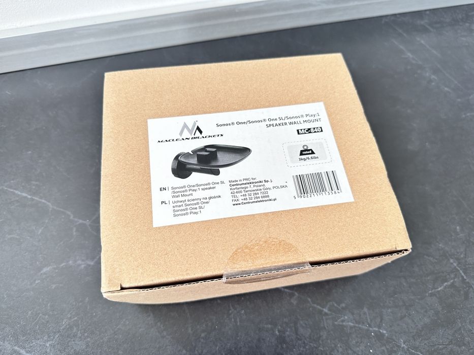 Uchwyt ścienny MC 840 na głośnik Sonos One, One SL, Play 1 - nowy x 2