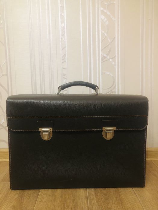Сумка, валіза ретро, чемодан з натуральної шкіри