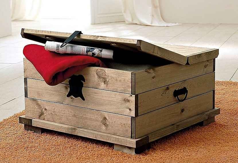 Skrzynia schowek drewno