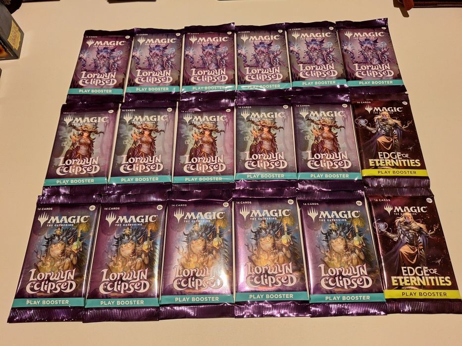 16 packs de Lorwyn Eclipsed + 2 bonus packs de Edge of Eternities