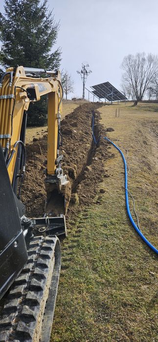 Usługi Budowlane prace minikoparką, montaż szamb, podjazdy drogi.
