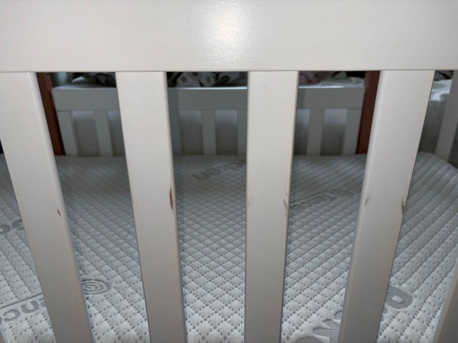 Łóżeczko Veres Monaco białe / 80x60 cm / 120x60cm