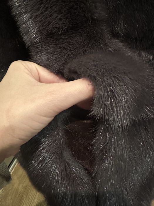 Норковая шуба трансформер Италия с капюшоном скандинавка 44-46