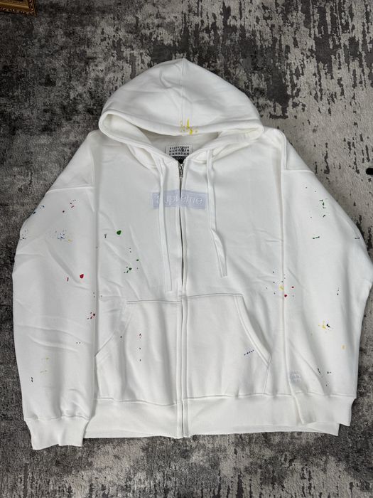 ‼️3 Кольори ‼️ Зіп Худі Supreme x Maison Margiela MM6 / Мейсон Марджела / Зіпка / Супрім /Худак / MM6